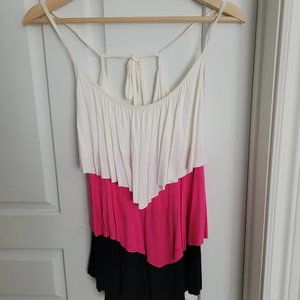 Suzy Shier Strappy Layered Top